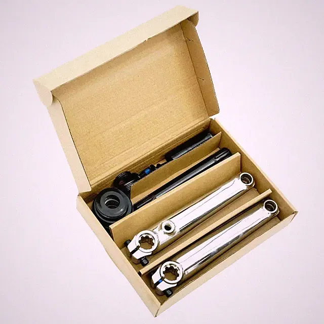 170mm Chrome 3 Piece Crankset Crank Arms w/ Bottom Bracket USA/BB 8T BMX Bike