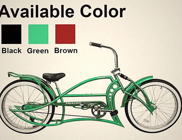 26" Single Speed Stretch Rear Rack Disc Brake Electric Compatible Chopper Bike