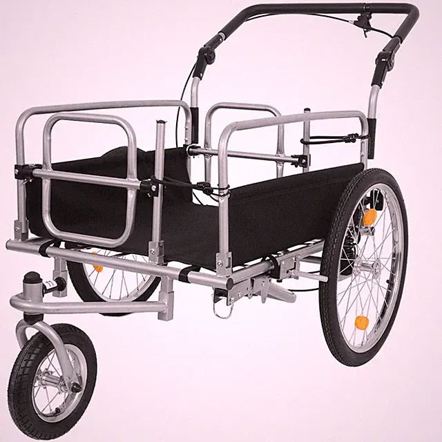 3-in-1 Heavy-Duty Bike Cargo Trailer - E-Bike Compatible Steel Frame, 110lb Load