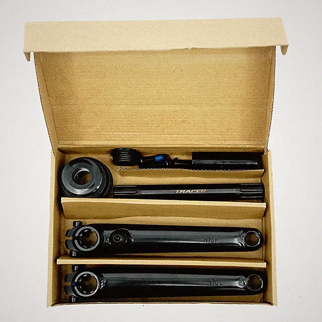 3 Piece 170mm Crankset Crank Arms 9/16 w/ Bottom Bracket BMX Cruiser Bicycle New