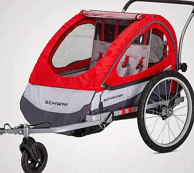 Bike Trailer for Kids, Trailblazer, Single or Double Seat, Universal Coupler, Fo