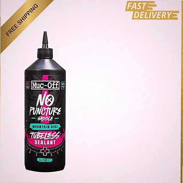 Bike Tubeless Sealant, Puncture Repair, UV Tracer Dye, Seals Tears Up to 6mm, 1