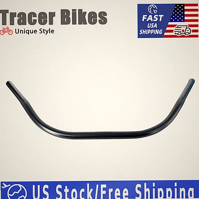 Black M Bike Handlebar Beach Cruiser Bicycle 1100*700 diameter 22.2mm