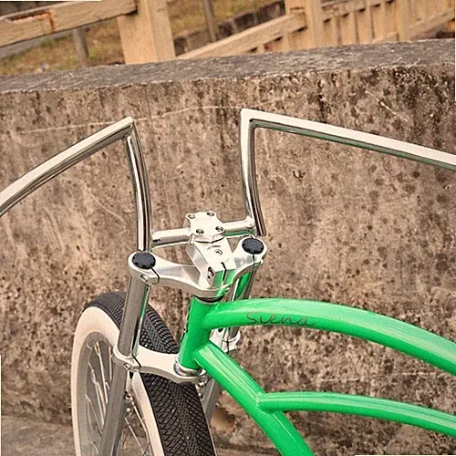 Chico Chrome Bicycle Handlebar 800*175*22.2mm Beach Cruiser E-Bike Low Bar DIY