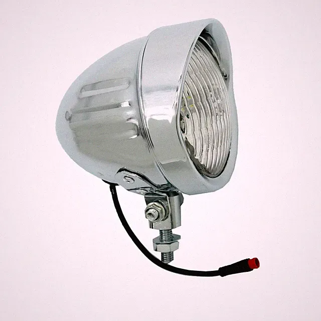 Classical Vintage LED Bike 12V-48V Headlight Bicycle Retro Light Front Head Lamp
