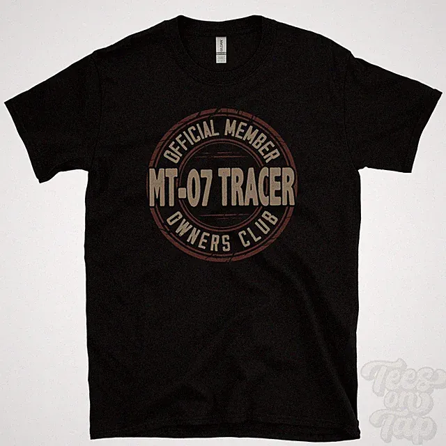 OFFICIAL MEMBER MT-07 TRACER OWNERS CLUB T-SHIRT motorcycle bike gift retro logo