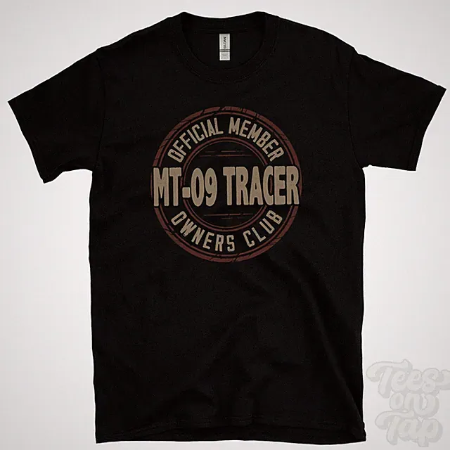 OFFICIAL MEMBER MT-09 TRACER OWNERS CLUB T-SHIRT motorcycle bike gift retro logo