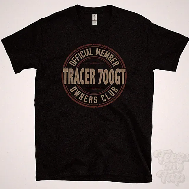 OFFICIAL MEMBER TRACER 700GT OWNERS CLUB T-SHIRT motorcycle bike gift retro logo