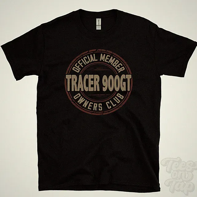 OFFICIAL MEMBER TRACER 900GT OWNERS CLUB T-SHIRT motorcycle bike gift retro logo