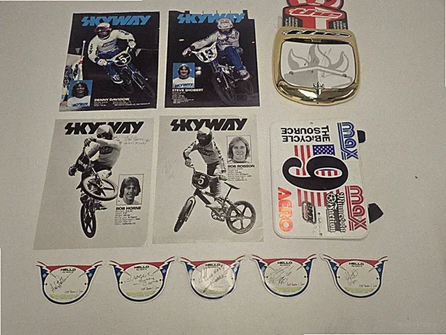 Old School BMX Signatures 1980s Skyway Factory Team Andy Patterson Jeff Kosmala