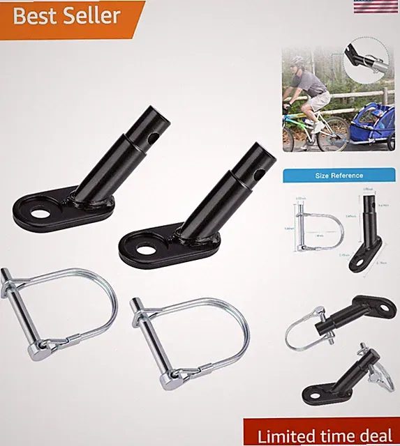 Portable 2-Pack Bike Trailer Hitch System - Secure & Reliable for Family Rides