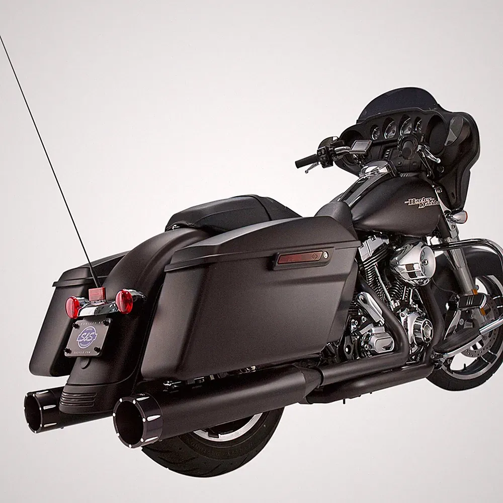 S&S Cycle Mufflers - Black - Black Tracer - Touring '95-'16 550-0625