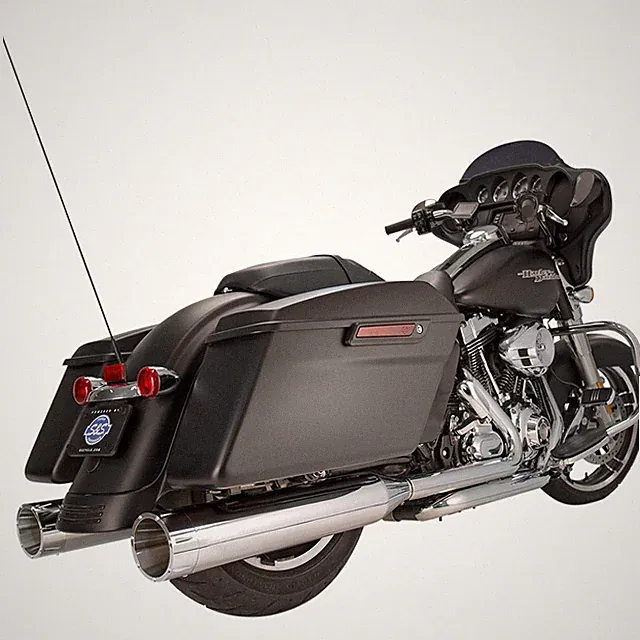 S&S Cycle Mufflers - Chrome - Chrome Tracer - Touring '95-'16 550-0624