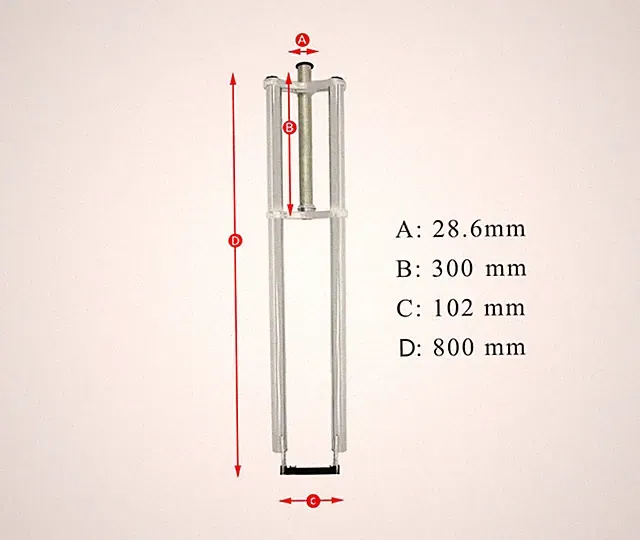 Tracer 1-1/8" Steel Triple Tree Bike Fork Threadless Disc 2.125" Tire Chrome
