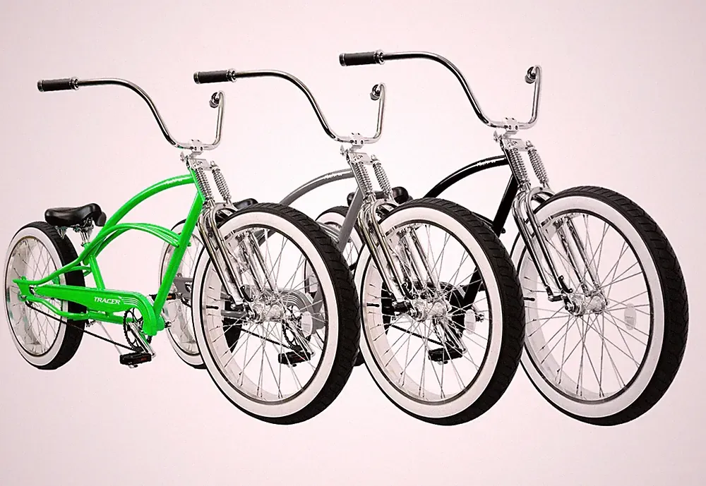 Tracer 26'' Stretch Beach Cruiser Bike Single Speed Fat Tires Bicycle Disc Brake