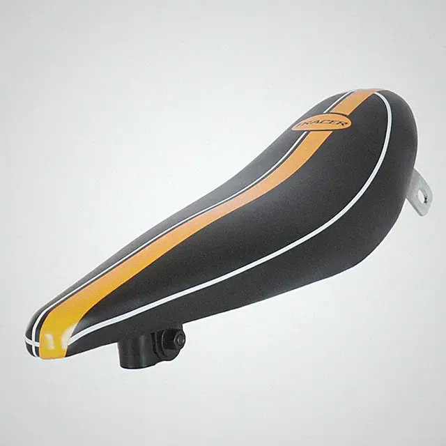 Tracer Banana Seat Black w/Orange Center for 20" Lowrider Cruiser Bikes
