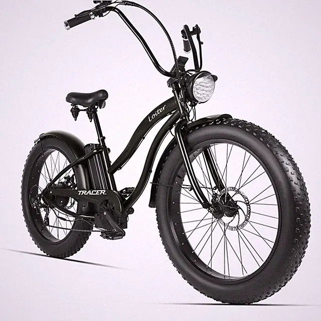 Tracer Loiter Cruiser E-bike 800W 25MPH 48V 17.5Ah Fat Tire Disc Brake for Women