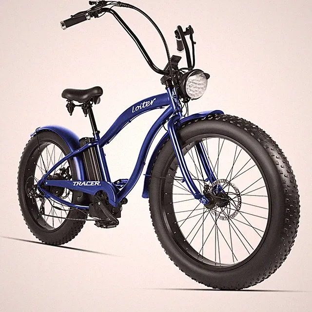 Tracer Loiter Cruiser E-bike 800W 25MPH Fat Tire 48V 17.5Ah Disc Brake for Men