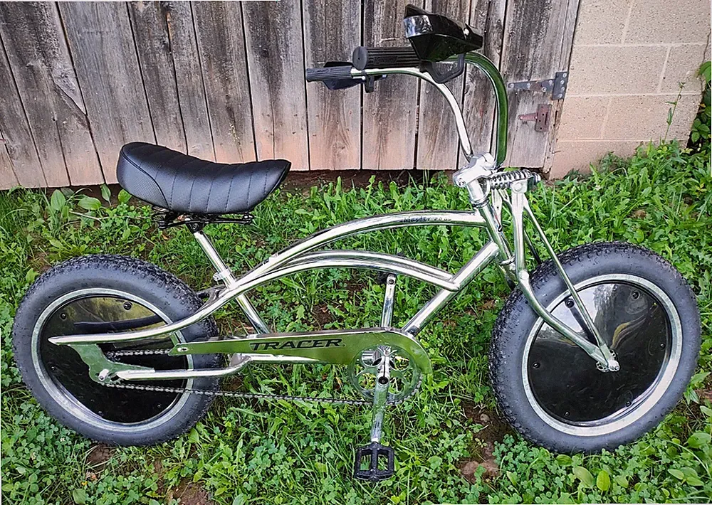 Tracer Master 2.0 20" Chrome Fat Stretch Cruiser Bicycle