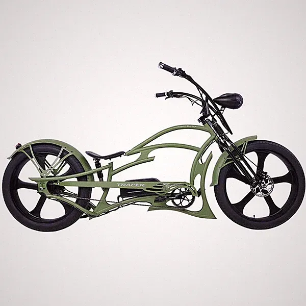 Tracer Raptor Pro DS 800W 26" Fat Tire Chopper Cruiser Ebike 48V