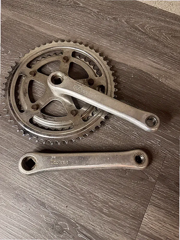 Tracer Vintage Road Bike Crankset 52/40 170mm Double