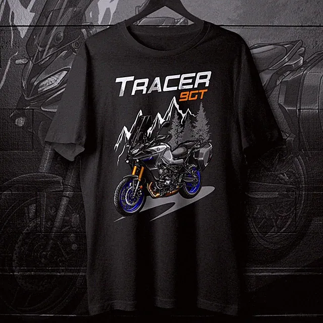 Yamaha Tracer 9 GT Motorcycle T-Shirt for ADV Riders